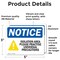 Signmission Isolation Area Please Practice Sign, Vinyl Decal, 5in W x 3.5in L, 2PK OS-2PACK-NS-D-35-L-13728 - alternate 3